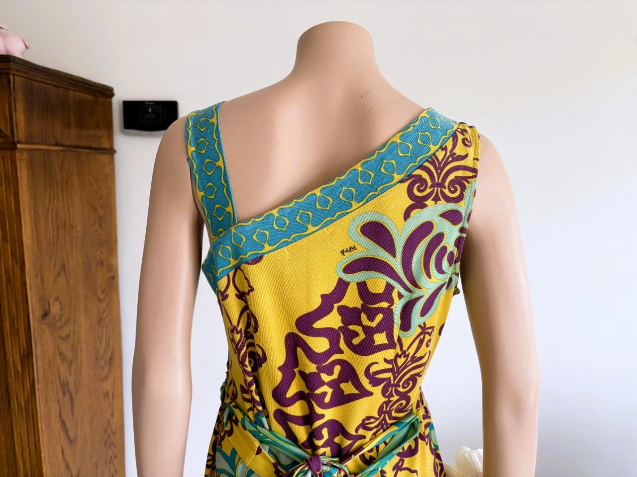 Halé Bob vestido de seda – M – pedrinhas & cinto – boho chic – photo 4